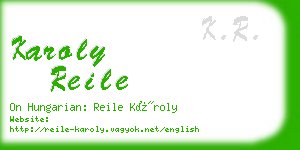 karoly reile business card